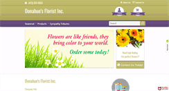 Desktop Screenshot of donahuesflorist.com